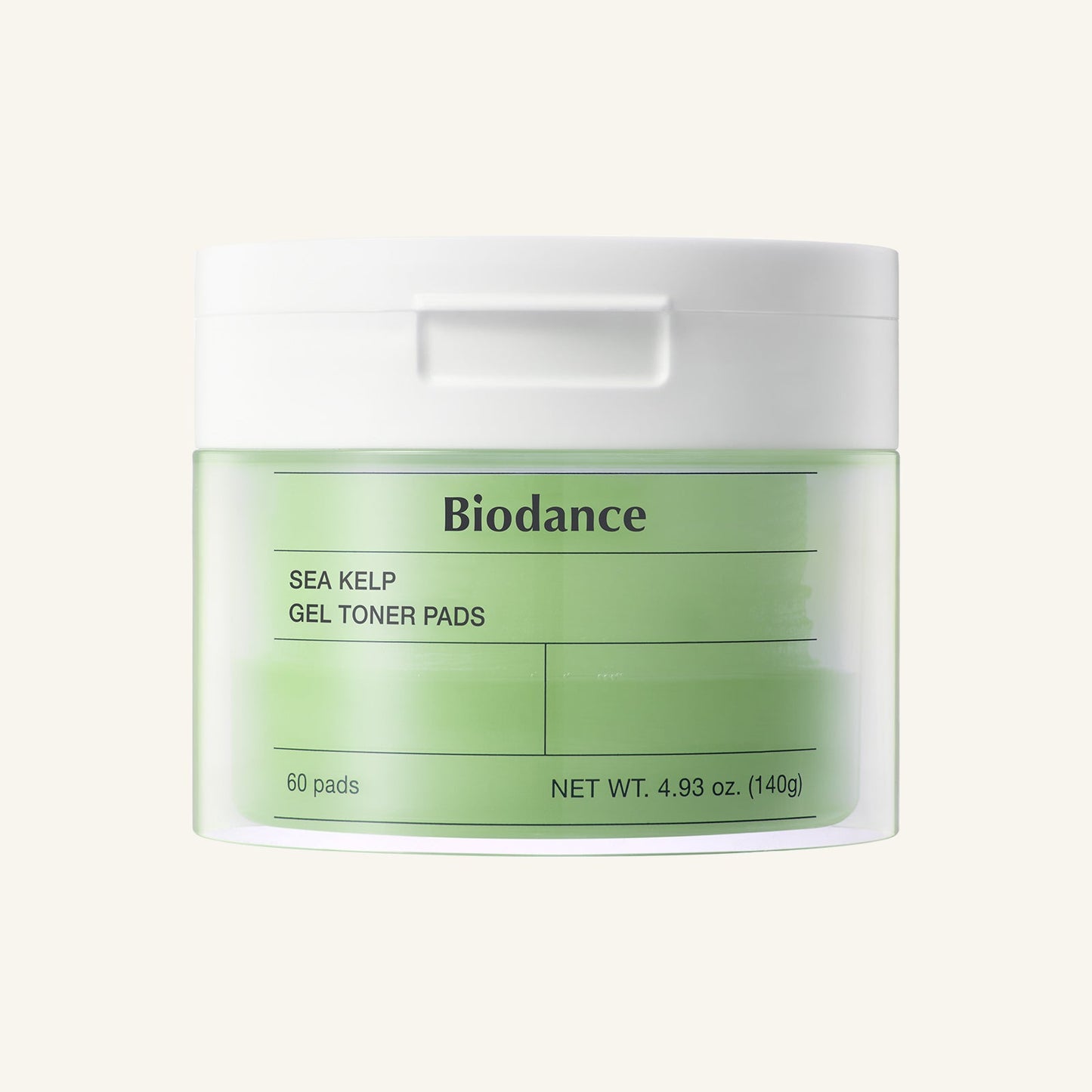 Biodance Sea Kelp Gel Toner Pads jar with translucent gel pads