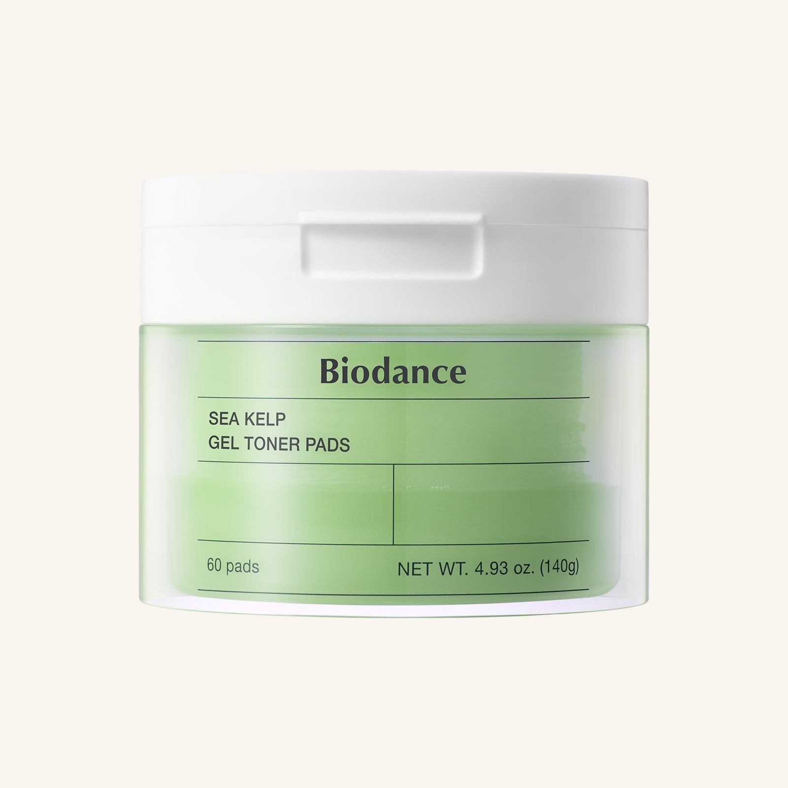 Biodance Sea Kelp Gel Toner Pads jar with translucent gel pads