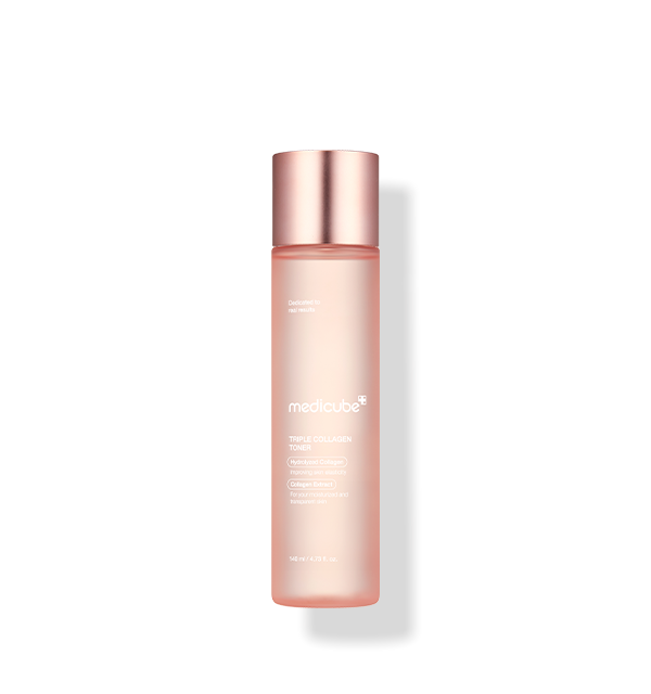 medicube triple collagen toner 4 0 150ml hydrating toner with triple collagen complex for elasticity care