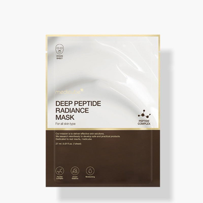 Medicube Deep Peptide Radiance Mask 27 ml brightening hydrating firming sheet mask