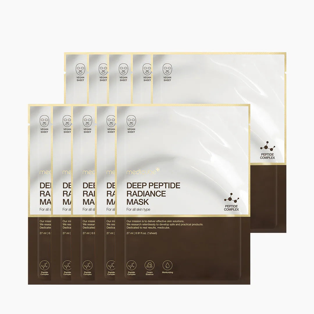 Medicube Deep Peptide Radiance Mask 27 ml brightening hydrating firming sheet mask