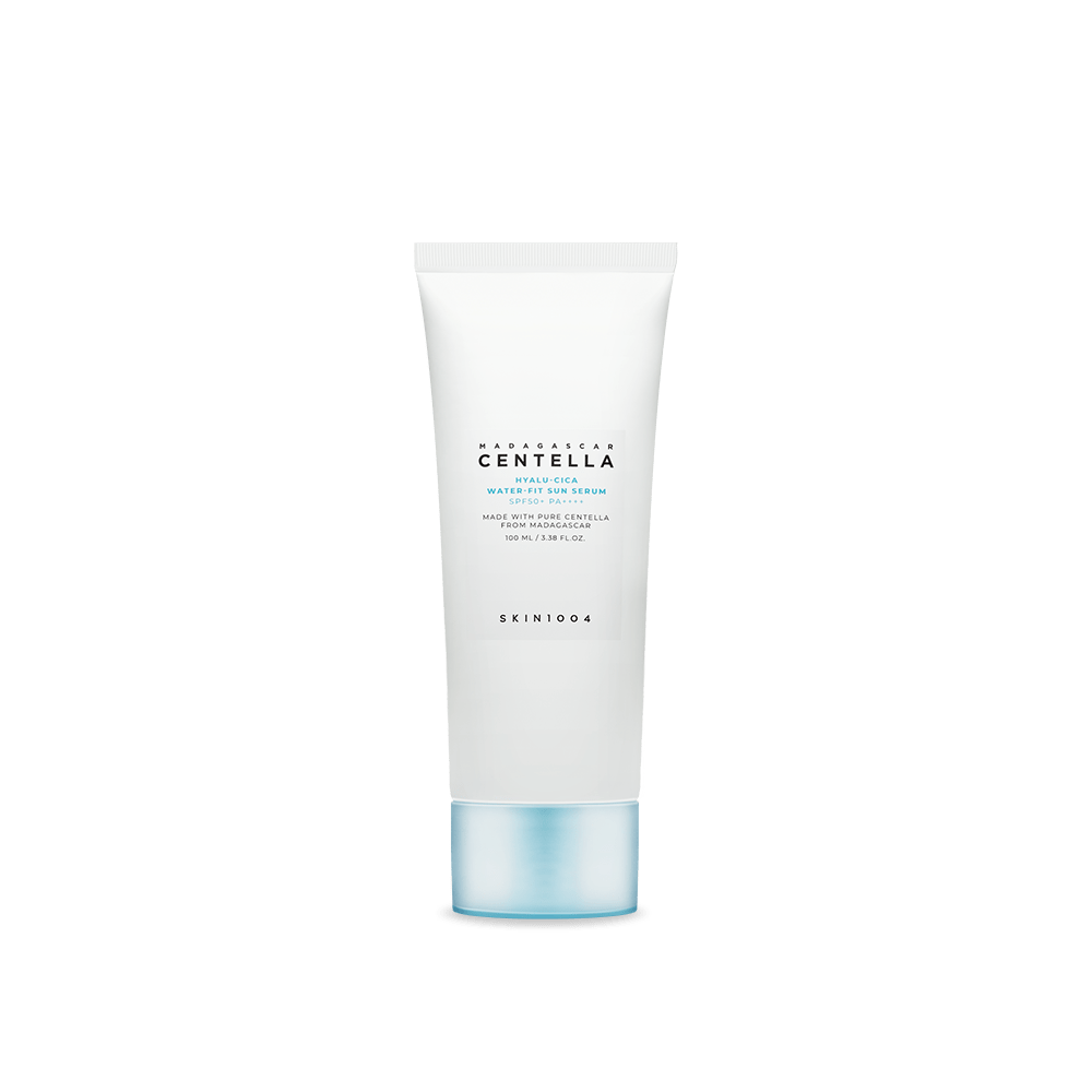SKIN1004 Madagascar Centella Hyalu-Cica Water-Fit Sun Serum 100ml in sleek packaging