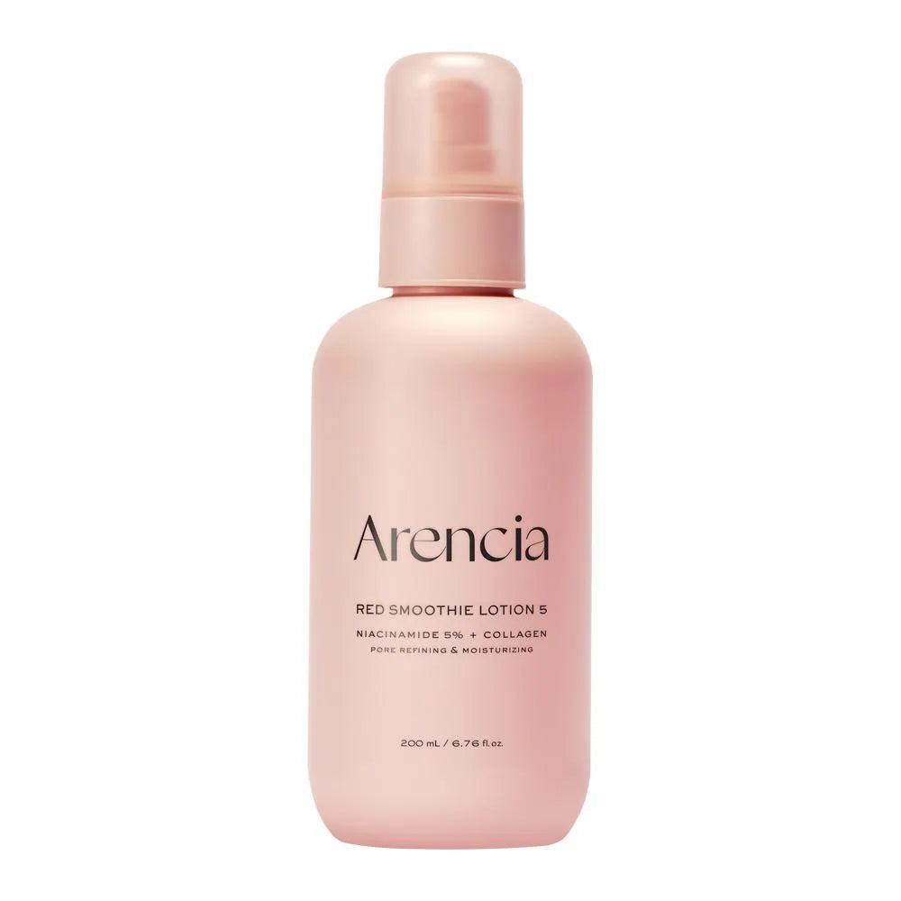 arencia red smoothie lotion 5 200ml lightweight firming facial lotion with vegan collagen and peptide complex