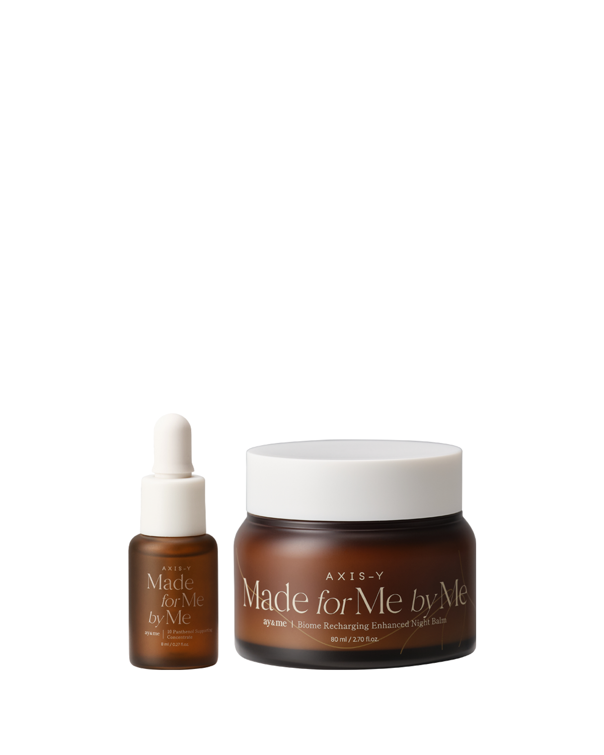 AXIS-Y Biome Recharging Night Renewal Set including 10 Panthenol Supporting Concentrate and Biome Recharging Enhanced Night Balm