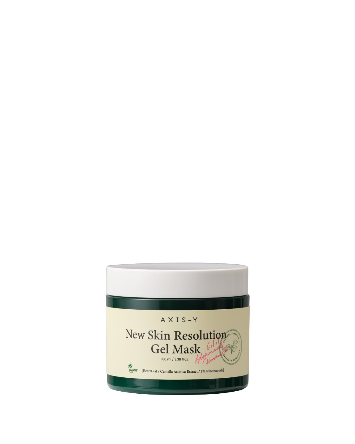 AXIS-Y New Skin Resolution Gel Mask 100ml in white and green packaging