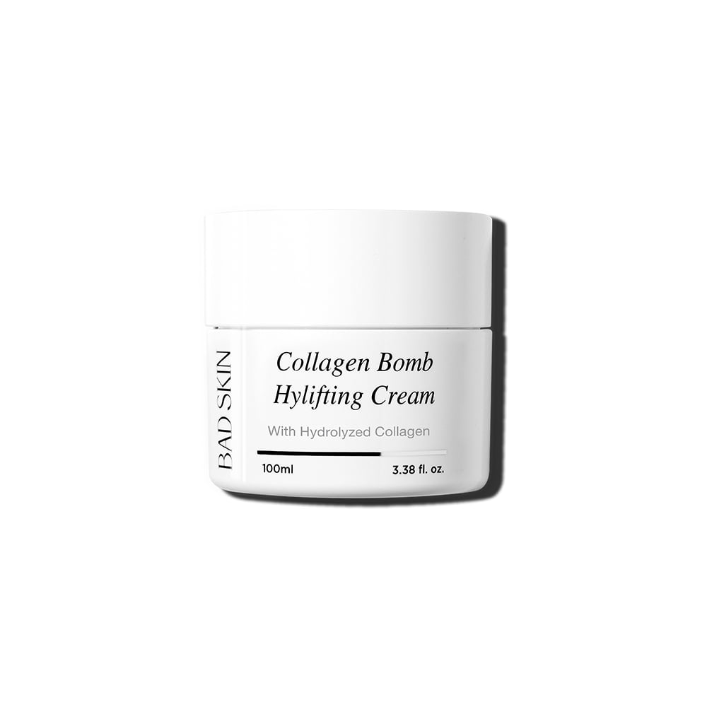 BADSKIN Collagen Bomb Hylifting Cream 100 ml jar with rich hydrating texture for deep moisture and firm-feeling skin