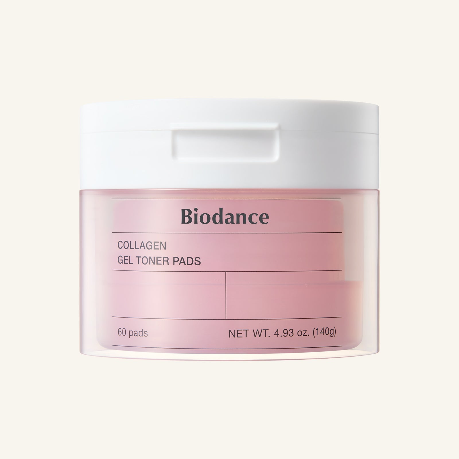 Biodance Collagen Gel Toner Pads jar with gel toner pads inside