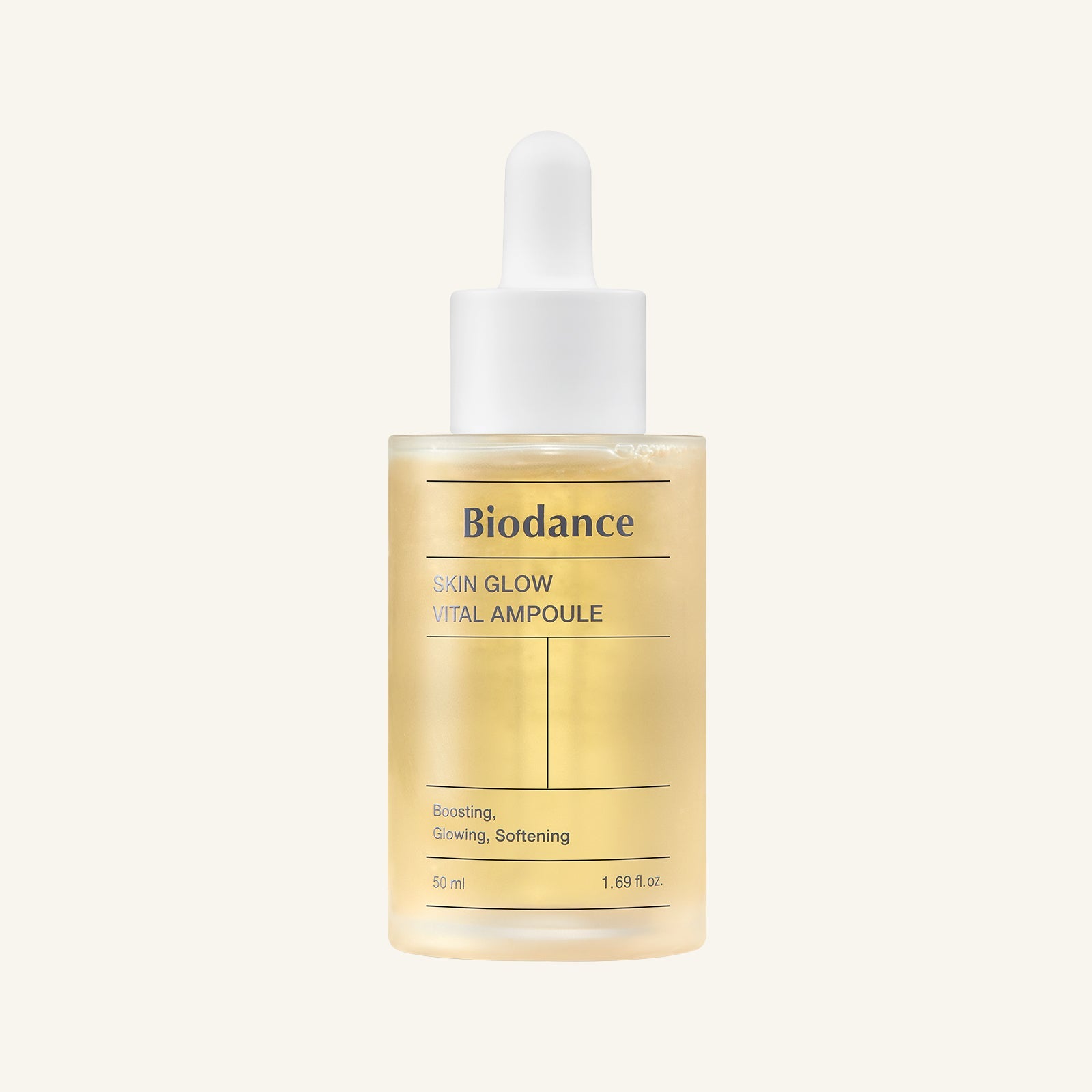 Biodance Skin Glow Vital Ampoule 50ml clear bottle with pipette dispenser