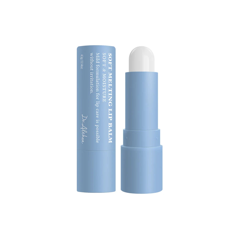 Dr Althea Soft Melting Vegan Lip Balm 4.1g compact tube showing natural glossy balm