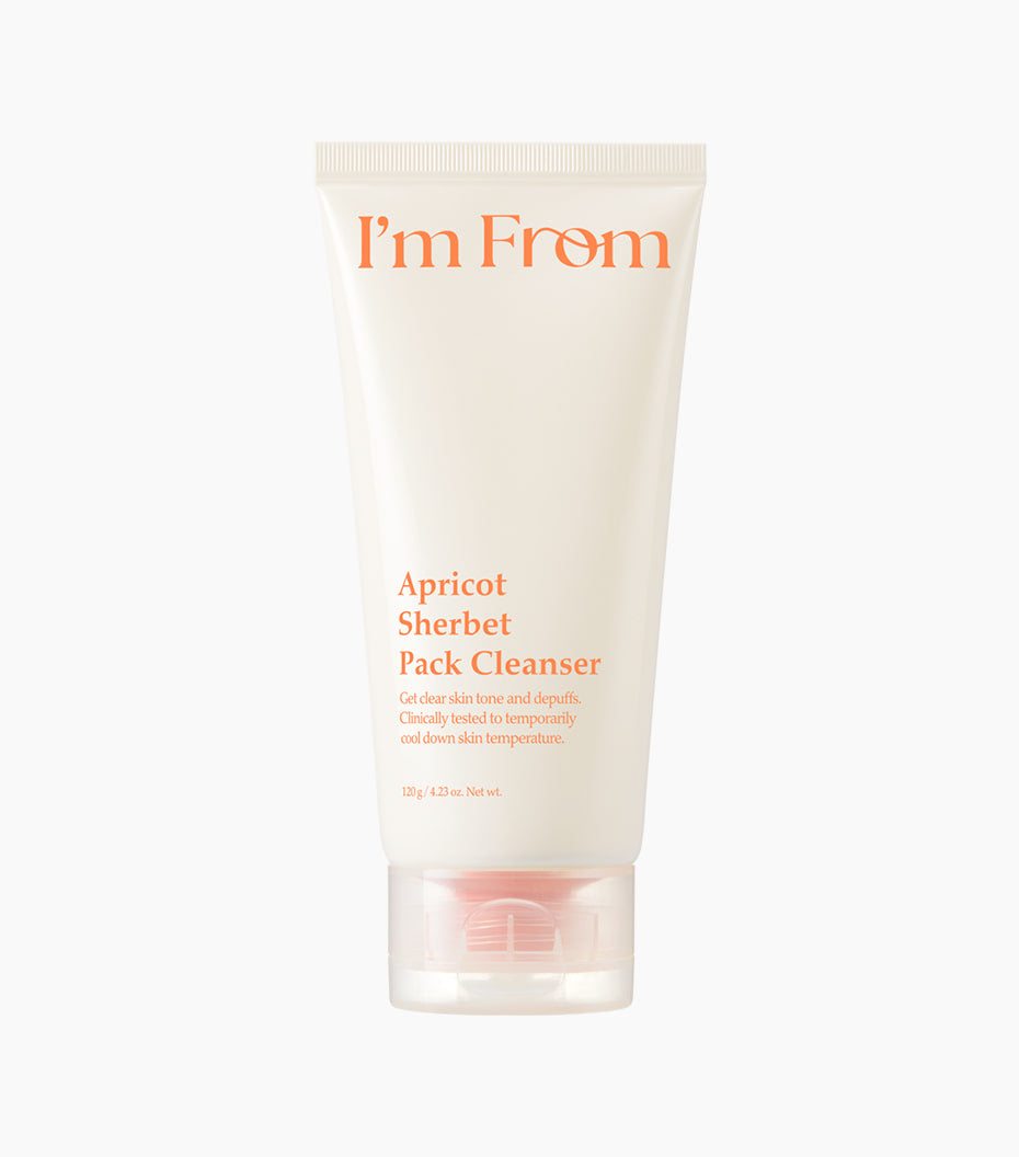 Im from Apricot Sherbet Pack Cleanser 120ml with melting sherbet texture and apricot extract