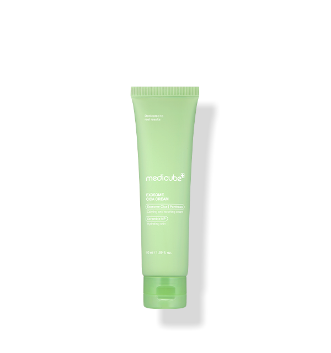 Jar of Medicube Exosome Cica Cream with smooth creamy texture inside