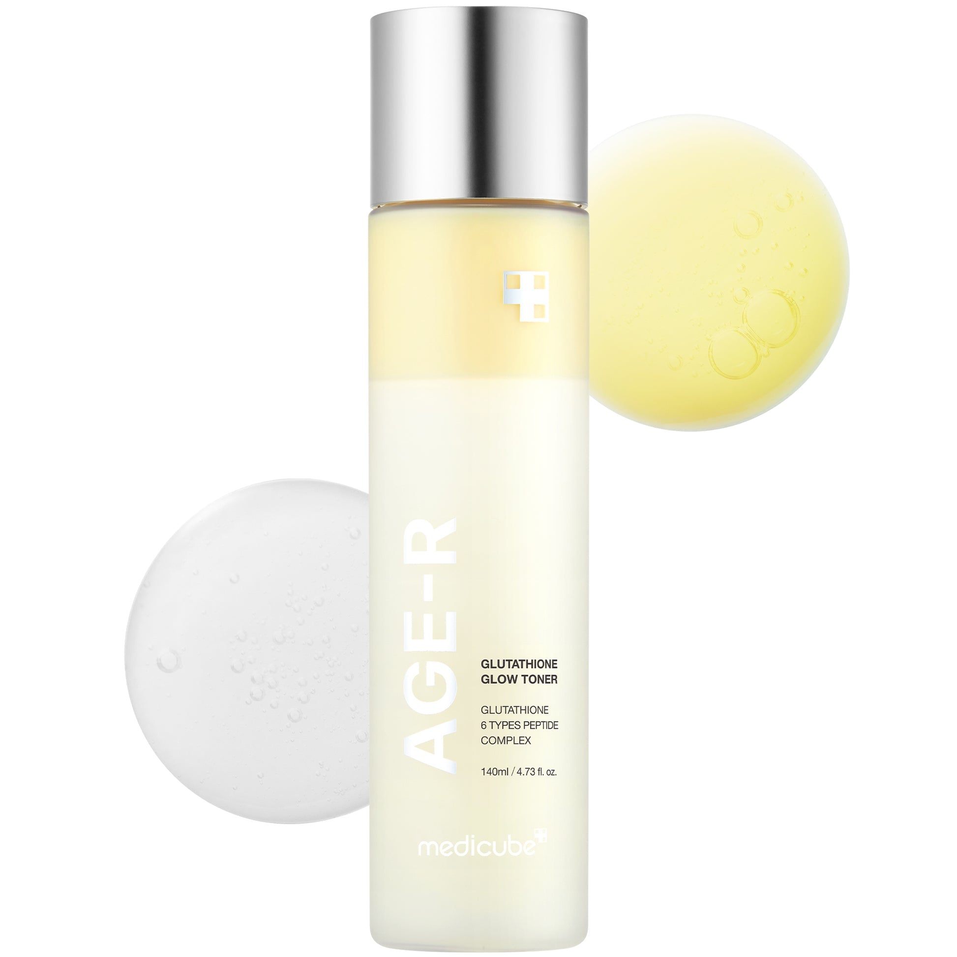 Medicube Age‑R Glutathione Glow Milky Toner 140 ml dual‑layer glowing skin toner