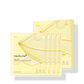 Medicube Kojic Acid Turmeric Brightening Gel Mask packaging and gel mask sheet over skin showing yellow gel color
