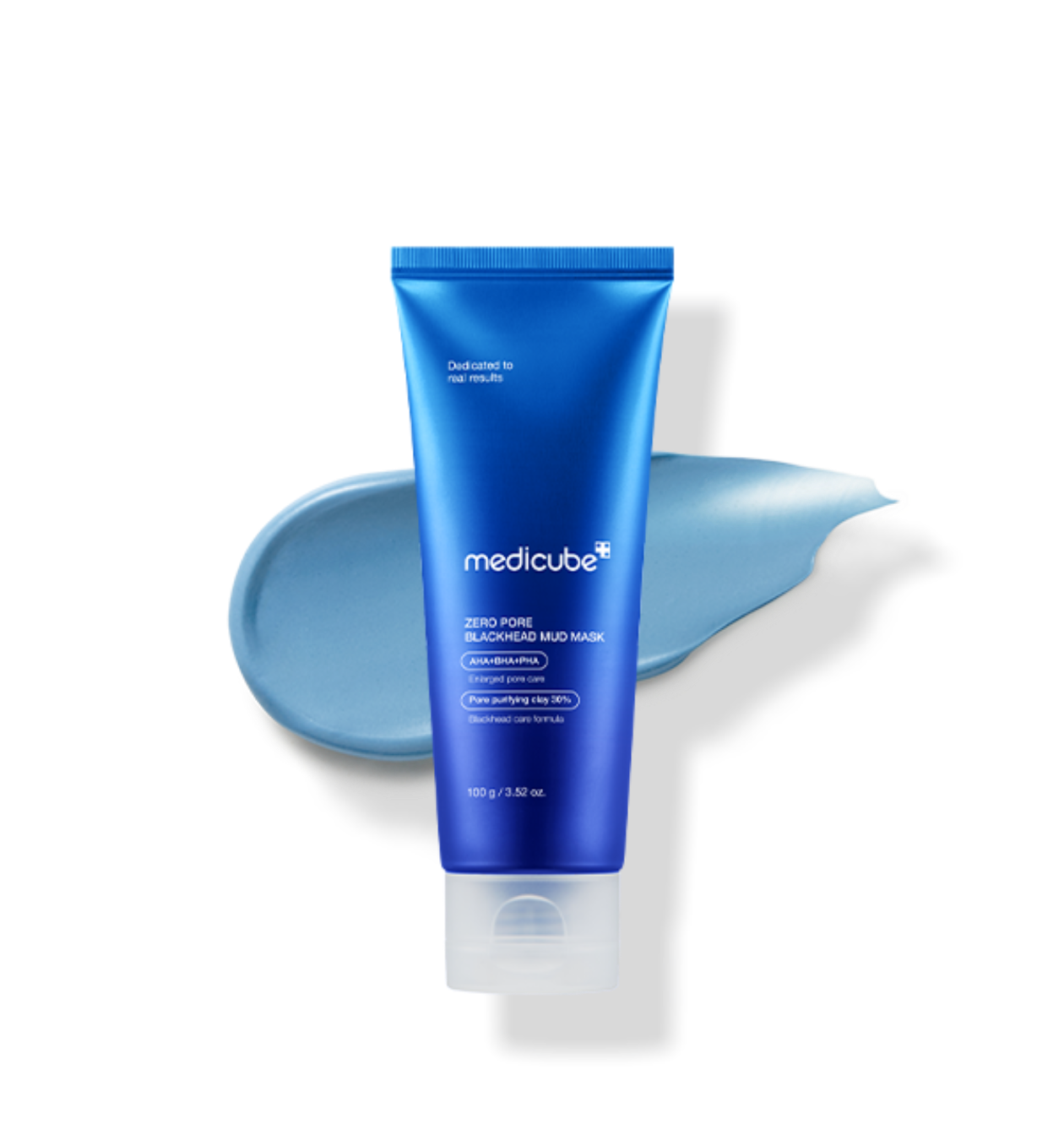 Medicube Zero Pore Blackhead Mud Mask open jar showing grey clay texture