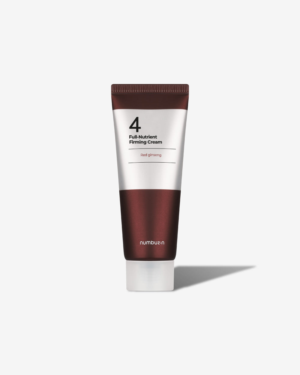 Jar of Numbuzin No.4 Full-Nutrient Firming Cream showing its rich, ginseng-infused creamy texture