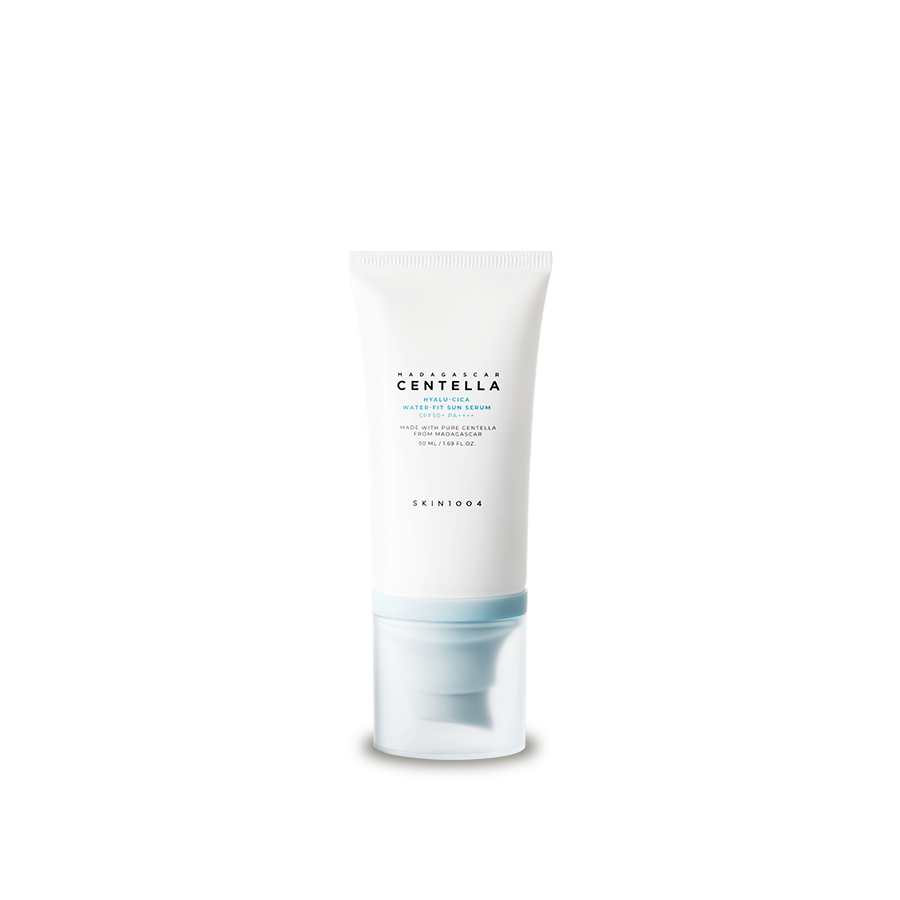 SKIN1004 Madagascar Centella Hyalu-Cica Water-Fit Sun Serum 50ml in sleek packaging