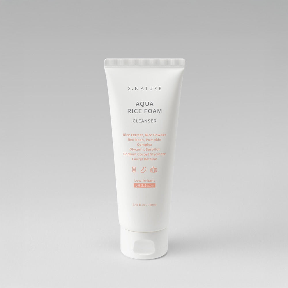 S NATURE Aqua Rice Foam Cleanser gentle rice foam cleanser 160ml