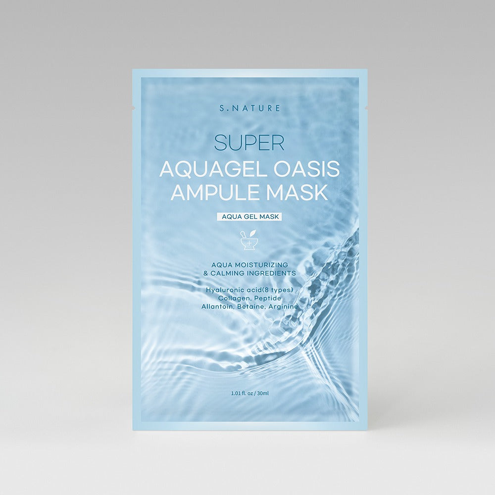 S NATURE Super Aquagel Oasis Ampule Mask deep hydrating soothing sheet mask