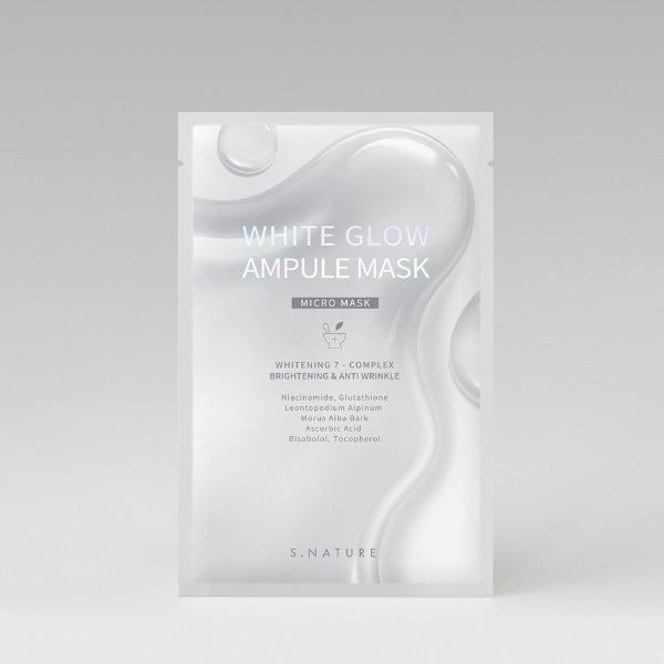 S NATURE White Glow Ampule Mask brightening and hydrating sheet mask