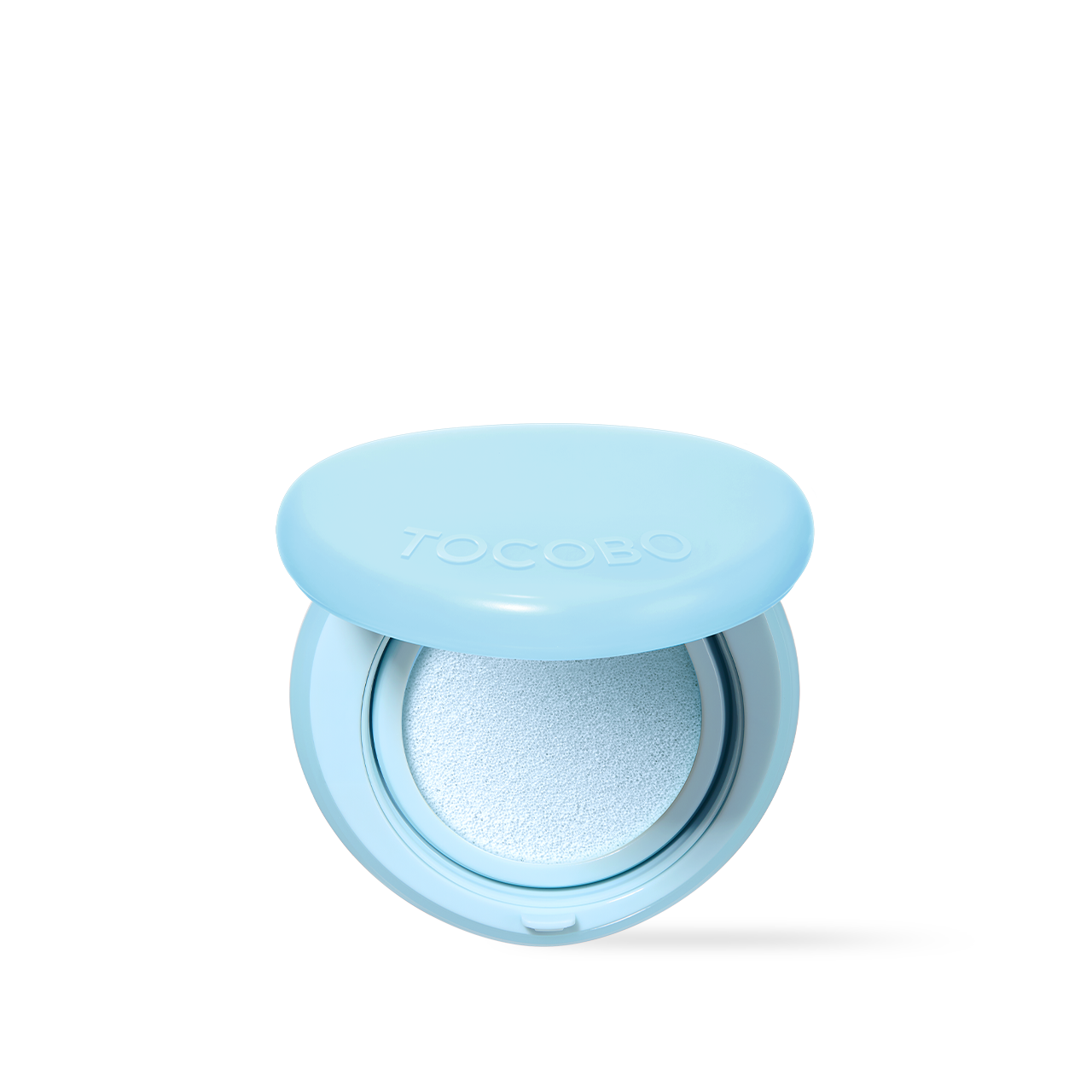 TOCOBO Blur Finish Sun Cushion compact with puff and shade options showing soft matte blurring finish for UV protection