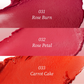 TOCOBO Powder Cream Lip Balm tube 3.5 g in pastel colour with powder-matte finish swatch on lips for soft blurred effect
