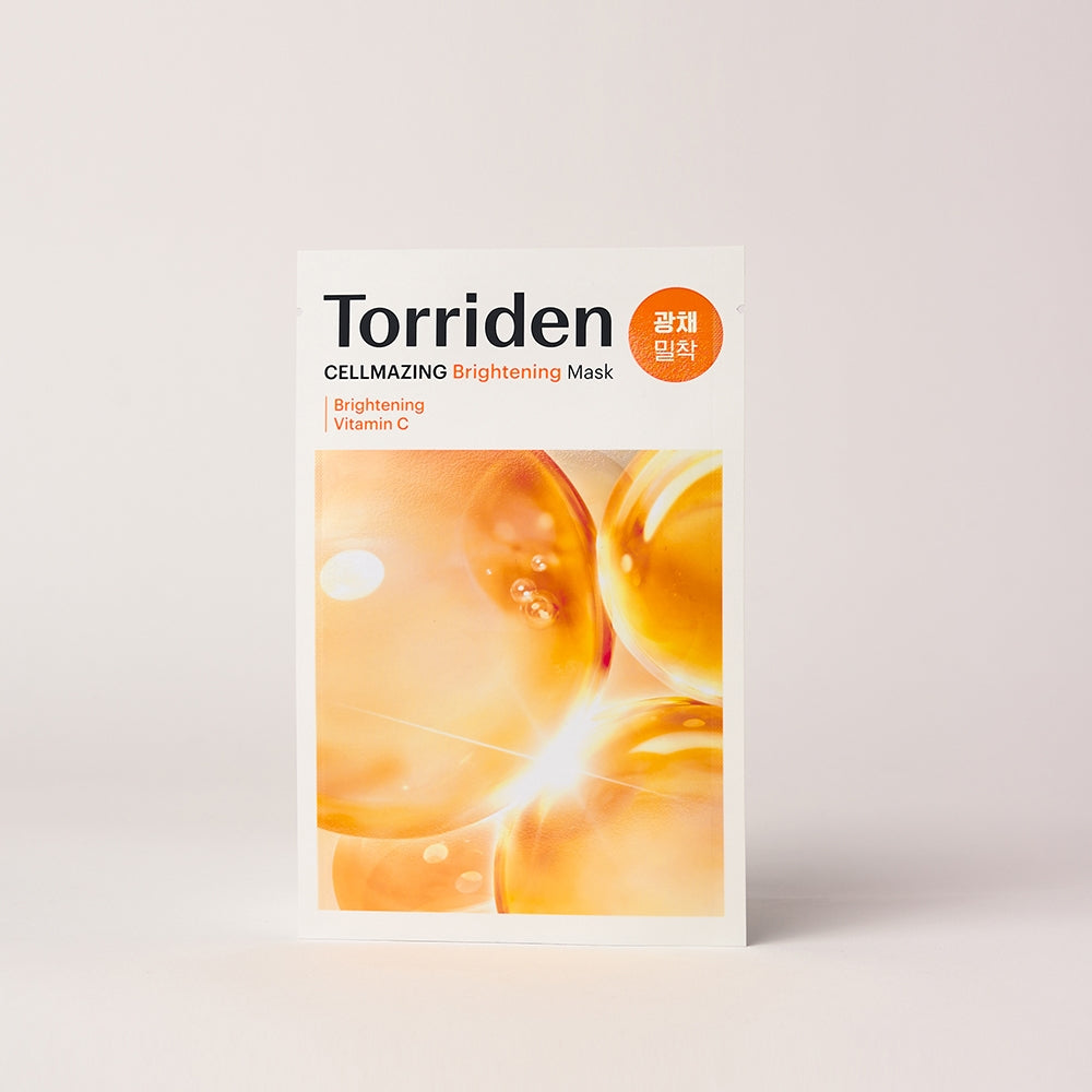 Torriden Cellmazing Vita C Brightening Mask radiance boosting sheet mask with vitamin C and niacinamide