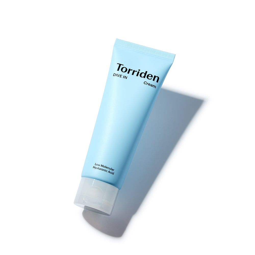 Torriden DIVE‑IN Low Molecular Hyaluronic Acid Cream 80ml in pale blue jar packaging